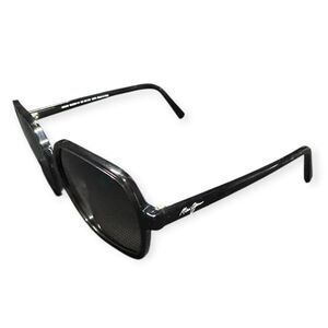 Maui Jim Little Bell Sunglasses MJ 860-11 Translucent Black Polarized w/ Case